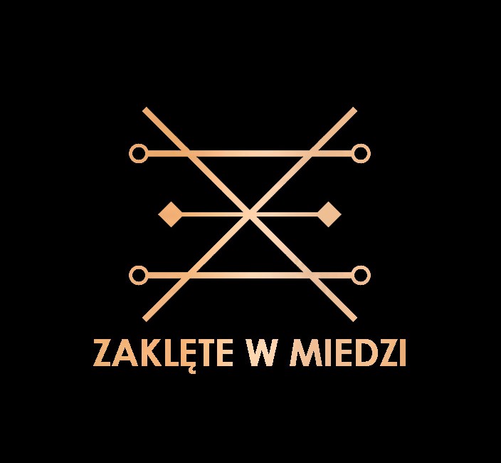 logo - zaklęte w miedzi, alchemiczny znak miedzi